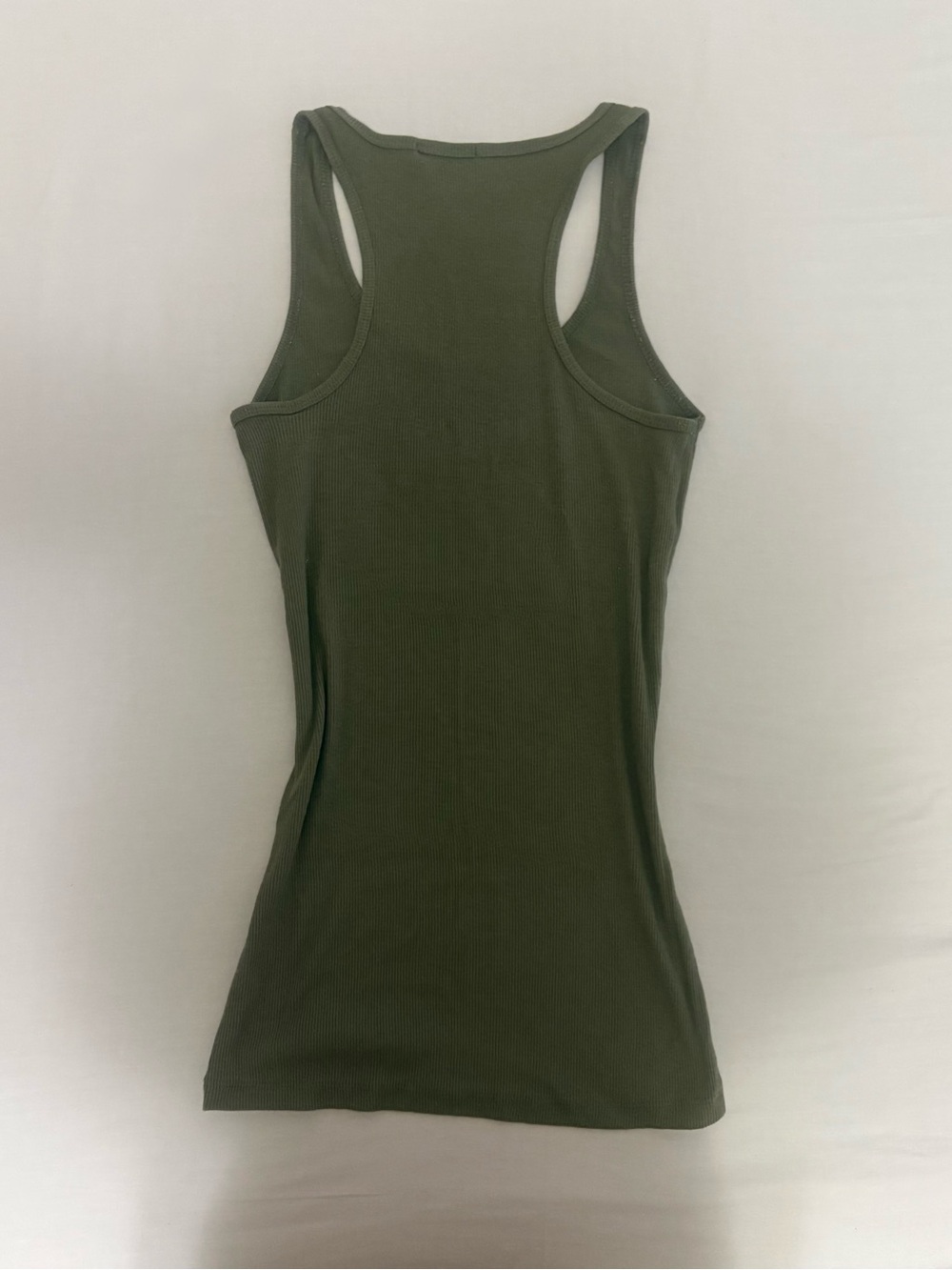 Ambiance Olive Ribbed Racerback Tank Top - Picture 2 of 4